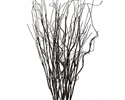 FeiLix 10PCS Lifelike Curly Willow Branches Decorative Dried Artificial Twigs, 30.7 Inches Fake Bendable Sticks Vintage Vines/Stems DIY Greenery Plants Craft Vases Home Garden Hotel Farmhouse Decor