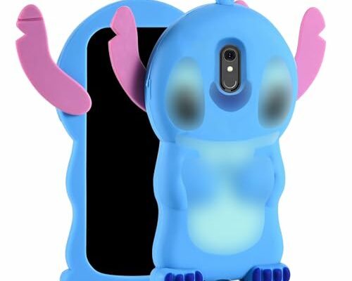 FINDWORLD Cases for LG Stylo 4, LG Stylus 4 Plus, LG Q Stylus Case 3D Cartoon Soft Silicone Animal Rubber Shockproof Anti-Bump Protector Girls Kids Boys Gifts Cover for LG Stylo 4