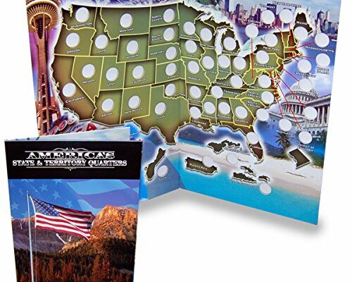 First Commemorative Mint State Quarter Collection Book Folder Map