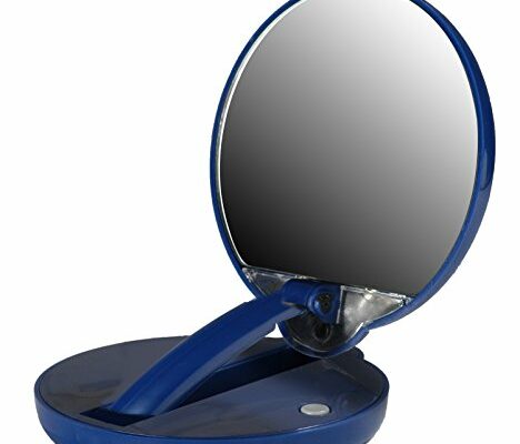 Floxite 15Xmag, Blue, Tabletop Mount, Round Glass Mirror