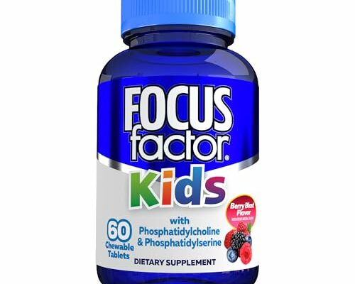 Focus Factor Kids Complete Daily Chewable Vitamins: Multivitamin & Neuro Nutrient (Brain Function) w/Vitamin B12, C, D3-60 Count