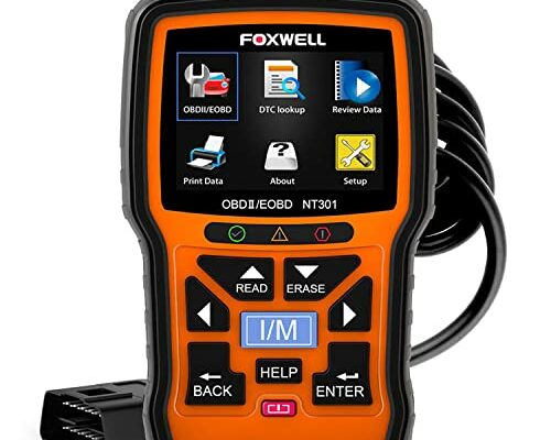 FOXWELL NT301 OBD2 Scanner Live Data Professional Mechanic OBDII Diagnostic Code Reader Tool for Check Engine Light