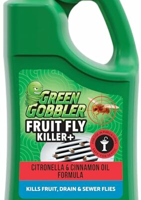 FRUIT FLY GOODBYE Gel Drain Treatment | Drain Fly Killer | Fruit Fly Killer | Drain Flies Treatment | Fruit Flies Treatment | Drain Fly & Fruit Fly Eliminator (1 Gallon)