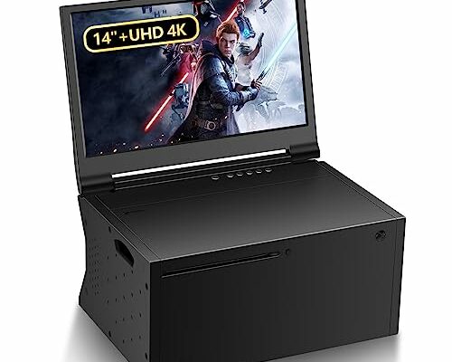 G-STORY 14‘’ Portable Monitor for Xbox Series X 4K Portable Gaming Monitor IPS Screen for Xbox Series X（not Included） with Two HDMI, HDR, Freesync Game Mode Travel (14“&4K for Xbox Series X)