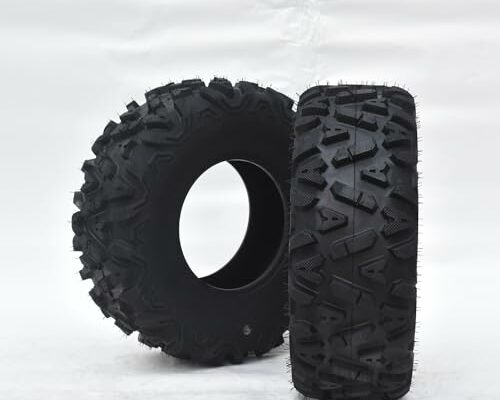 GAOMON 28X10-12 ATV Tires, 6PR All Terrain 28X10-12 TL ATV UTV Trail Sand Mud Off-Road Tires (Pack of 2, Tubeless)