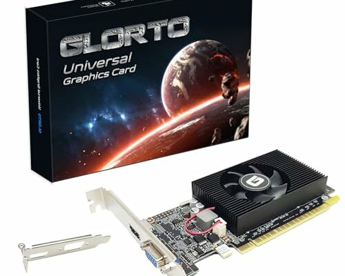 GeForce GT 610 2G DDR3 Low Profile Graphics Card, PCI Express 1.1 x16, HDMI/VGA, Entry Level GPU for PC, SFF and HTPC, Compatible with Win11