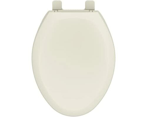 Gerber Toilet Seat Slow Close, Elongated Toilet Seat with Cover G009921309, Biscuit