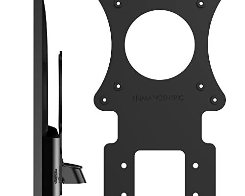 HumanCentric VESA Mount Adapter Compatible with LG Monitors 24MP58VQ, 24MP58VQ-P, 24MP59HT, 24MP59HT-P, and 24MP60VQ, Mounts Monitor to VESA Stand, Arm or Desk Mount with 75x75 or 100x100 mm