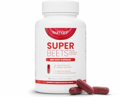 humanN SuperBeets Beet Root Capsules Quick Release 1000mg, Helps Support Nitric Oxide Production, Blood Pressure, Heart Health, Contains Beet Root Powder, Studied Antioxidants 90 Count Non-GMO Powder