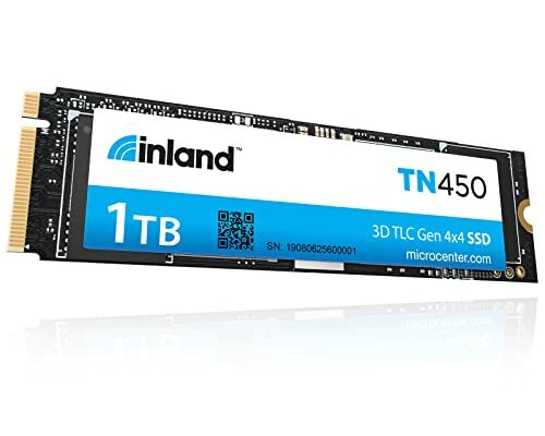 INLAND TN450 1TB NVMe M.2 PCIe Gen4x4 2280 Internal Solid State Drive SSD - Up to 5,000 MB/s, 3D NAND, Storage and Memory for Laptop & PC Desktop