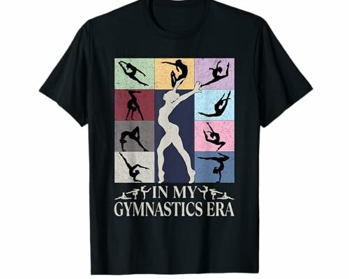 In My Gymnast Era Groovy Gymnastics Funny Birthday Mom Girls T-Shirt