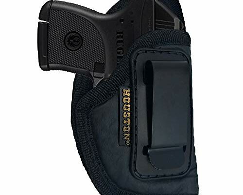 IWB Gun Holster for S&W Bodyguard, Taurus TCP, Sig P238, Jimenez JA, PPK 380. Ruger LCP by Houston - ECO Leather Concealed Carry Soft - Suede Interior for Protection (Right) (CHP-71-RH)