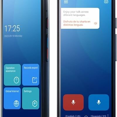Jarvisen Language Translator Device, Two-Way Instant Voice Translator for 108 Languages, Real-Time Translation Device with Online Offline Translation, Portable Traductor for Travel, Business