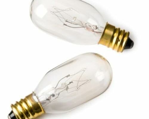 JERDON Makeup Mirror Replacement Bulbs - 2 Replacement Bulbs Makeup Mirrors - JPT25W