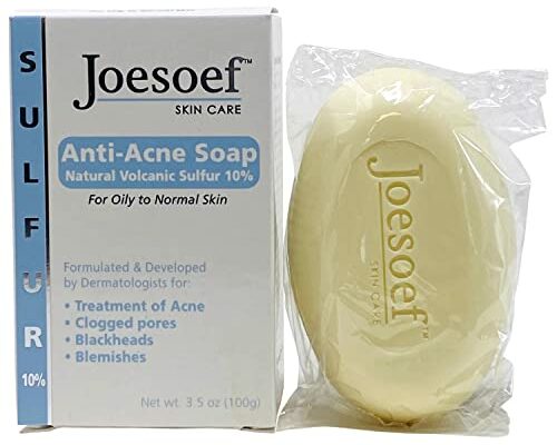 JOESOEF SKIN CARE Sulfur Soap for Acne Pharmaceutical Grade Dermatologists Approved for Acne Rosacea 100G