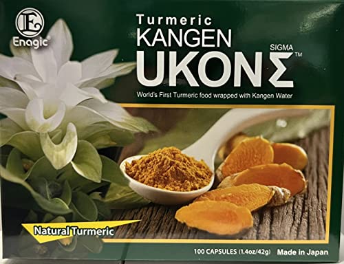 Kangen Ukon Turmeric by ENAGIC 100% Organic Multivitamins Vegeterian Capsules