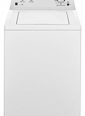 Kenmore Top-Load Washer with Dual Action Agitator, Stainless Steel Top Loader Laundry Washing Machine, 3.5 cu. ft. Capacity White