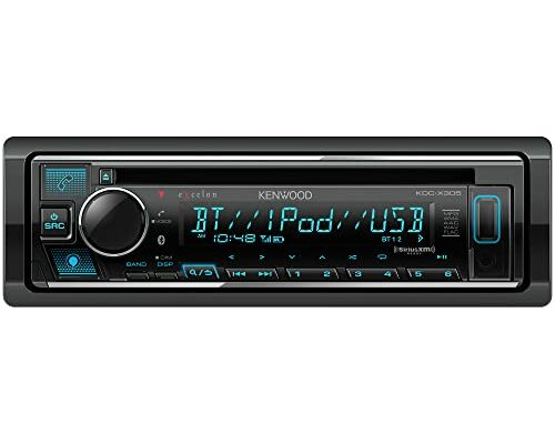 Kenwood KDC-X305 eXcelon CD Car Stereo Receiver w/Bluetooth Hands Free Calling, AM/FM Radio, USB, Amazon Alexa Built Ready, Variable Color Illumination