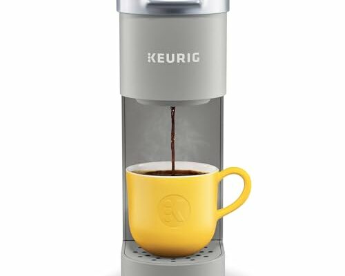 Keurig K-Mini Single Serve K-Cup Pod Coffee Maker, 6 to 12oz Brew size, with Cord Storage, Perfect for Small Spaces, Studio Gray