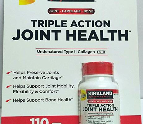 KIRKLAND Triple Action Joint Health Type II Collagen, Boron and HA - 110 Count