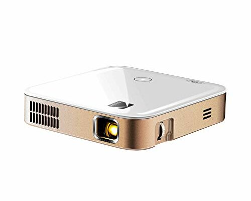 KODAK Luma 350 Portable Smart Projector w/ Luma App | Ultra HD Rechargeable Video Projector w/ Onboard Android 6.0, Streaming Apps, Wi-Fi, Mirroring, Remote Control & Crystal-Clear Imaging