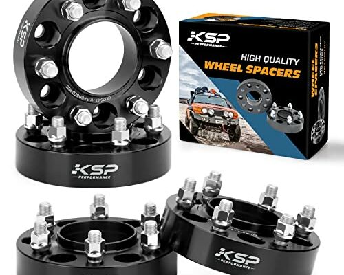 KSP 6x135 to 6x135 Wheel Spacers for F150, 1.5in 38mm Hubcentric 6 Lug Wheel Adapters for 2015-2025 F150 Expedition,Navigator with M14x1.5 Studs and 87.1mm Hub Bore, 4pcs Black