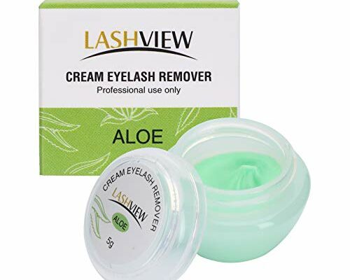 LASHVIEW Eyelash Extension Remover Cream, Light Aloe Flavor Cream,Eyelash Adhesive Remover, Professional Eyelash Extensions Remover for Salon,5g