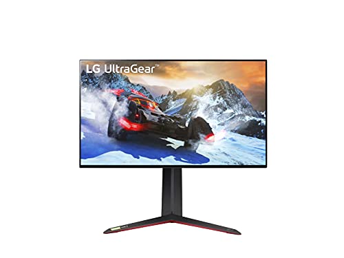 LG 27GP950-B 27” Ultragear UHD (3840 x 2160) Nano IPS Gaming Monitor w/1ms Response Time, 144Hz Refresh Rate, NVIDIA G-SYNC Compatible & AMD FreeSync Pro, DCI-P3 98% VD HDR 600, Black