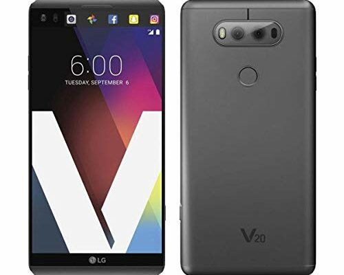 LG V20 64GB H918 - Unlocked by T-Mobile for all GSM Carriers (Titan Gray) (Renewed)