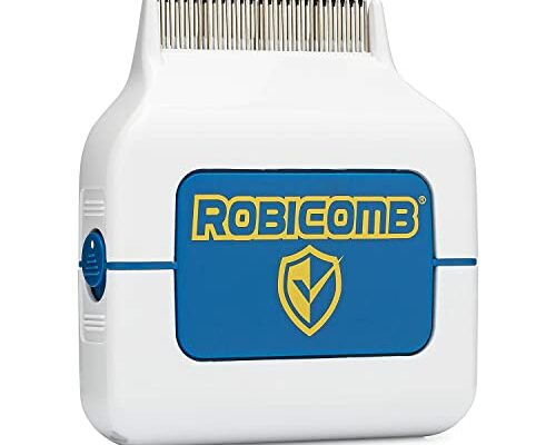 LiceGuard RobiComb Electric Head Lice Comb | Lice & Eggs Zapping Tool Blue