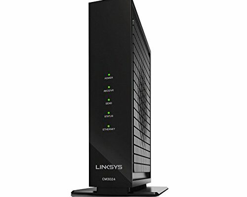 Linksys CM3024 High Speed DOCSIS 3.0 24x8 Cable Modem, Certified for Comcast/Xfinity, Time Warner, Cox & Charter (Modem Only, No Wifi Functionality)