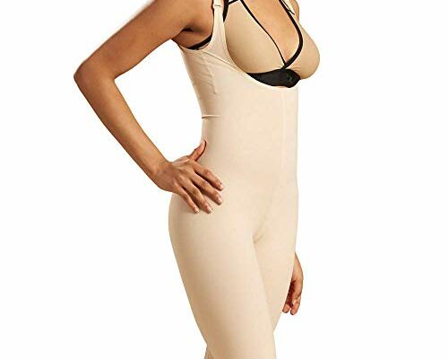 Marena Women’s Girdle with High Back, No Closures, Short-Length - Post Surgical Shapewear Support, Targeted Compression, Easy Application, Helps Promote Healing & Recovery Beige, Medium