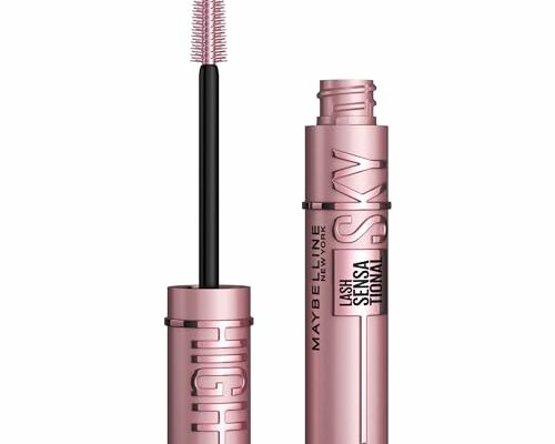 Maybelline Lash Sensational Sky High Washable Mascara Makeup, Volumizing, Lengthening, Defining, Curling, Multiplying, Buildable Formula, Very Black, 1 Count