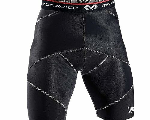 Mcdavid Cross Compression Shorts, Men's Boxer Brief, Large Black