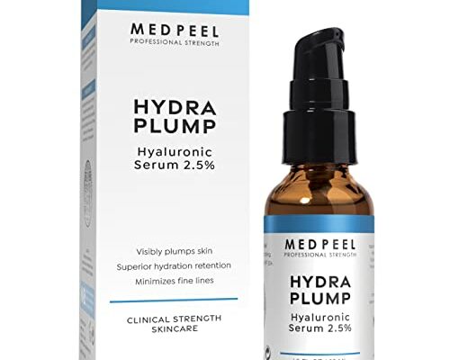 MedPeel Hydra-Plump Hyaluronic Acid Serum 2.5%, Lightweight Face Serum, Deep Hydration for Aging Dry Skin and Healthy Glow, 1.0 fl oz