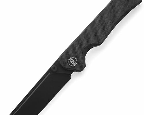 Miguron Knives M Pagos Front Flipper Folding Knife 3.16" Black PVD 14c28n Blade Black G10 Handle Camping Hiking Pocket Knife MGR-807SBK