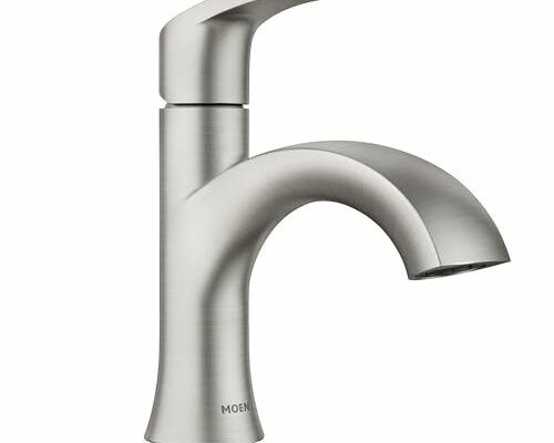 Moen Karis Spot Resist Brushed Nickel One-Handle Lavatory Faucet, 84346SRN