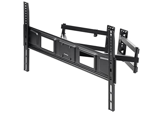 Monoprice Premium Full Motion TV Wall Mount Bracket Corner Friendly for 32" to 70" TVs up to 99lbs, Max VESA 600x400, Fits Curved Screens