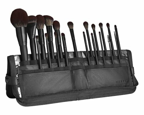 Morphe MUA Life Makeup Brushes - 20 Piece Makeup Brush Set of Eye and Face Brushes - Made with Synthetic Bristles and Includes Carrying Case (20 Count)