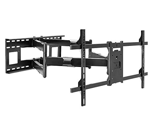 Mount-It! Long Extension TV Mount, Dual Arm Full Motion Wall Bracket with 36 inch Extended Articulating Arm, Fits Screen Sizes 50 55 60 65 70 75 80 85 90 Inch, VESA 800x400mm Compatible, 176 lb