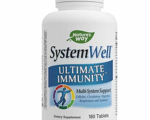 Nature's Way Systemwell Ultimate Immune*, Multi-System Blends with Vitamins C, A, & D, Zinc, and Selenium, 180 Tablets