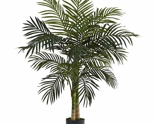 Nearly Natural 4ft. Golden Cane Palm Artificial Tree