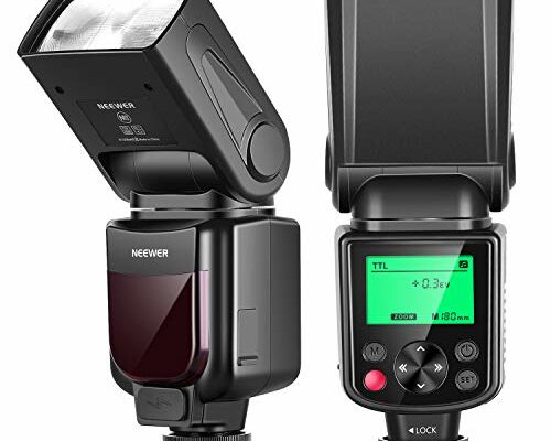 NEEWER 750II TTL Camera Flash Speedlite with LCD Screen, Compatible with Nikon D4 D5 D60 D90 D100 D200 D300S D300 D500 D610 D700 D750 D800 D810 D850 D3400 D3500 D5200 D5300 D7000 D7100 D7200 D7500