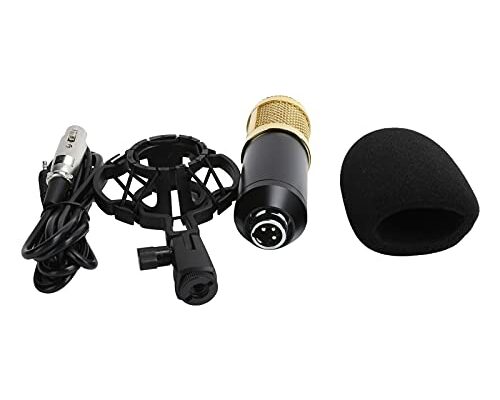 Nikou Microphone Condenser Computer Streaming Broadcasting Singing Device BM800 Recording Kit USB Mic with Shock Mount for Live Broadcast