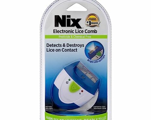 Nix Electronic Lice Comb, Instantly Kills Lice & Eggs and Removes From Hair