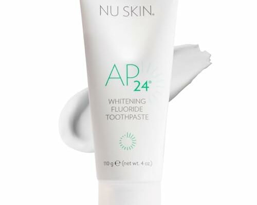 Nu Skin AP 24 Whitening Fluoride Toothpaste | 4oz | Brightens and Whitens Teeth | Helps Prevent Dental Cavities | Gentle Vanilla Mint Formula (1 Pack, Flouride)