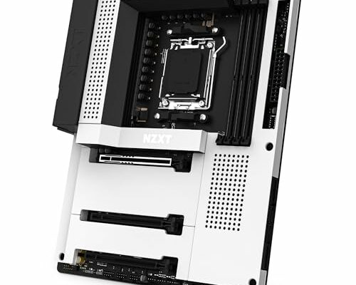 NZXT N7 B650E - AMD B650 Chipset - Supports AMD Ryzen 9000 8000 & 7000 Series CPUs (Socket AM5) - ATX Gaming Motherboard - Integrated Rear I/O Shield - DDR5 - Wi-Fi 6E - White