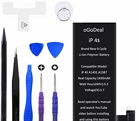 oGoDeal Battery Replacement for iPhone 4S A1431, A1387