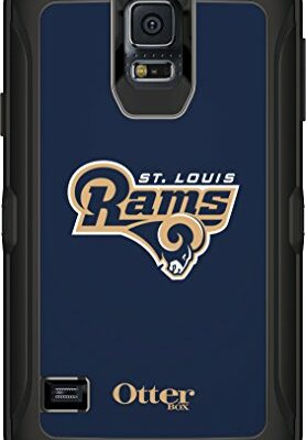 OTTERBOX Defender Series Case for Samsung Galaxy S5 - Retail Packaging - NFL Rams (Black St Louis Rams NFL Logo)