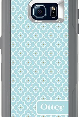 OtterBox Defender Series Case for Samsung Galaxy S6 (Only) - Non-Retail Packaging – Grey/Moroccan Sky